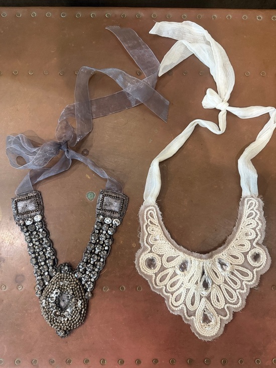 Anthropologie Jewelry - 🎀 2 Anthropologie BIb Necklaces - Ribbon Ties